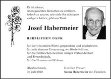 Traueranzeige Josef Habermeier