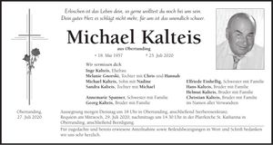 Traueranzeige Michael Kalteis