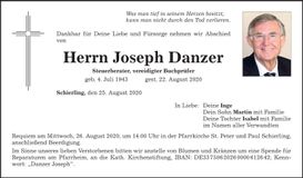 Traueranzeige Joseph Danzer