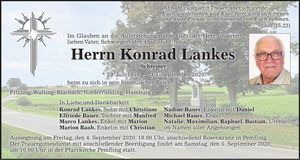 Traueranzeige Konrad Lankes