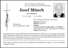 Traueranzeige Josef Münch