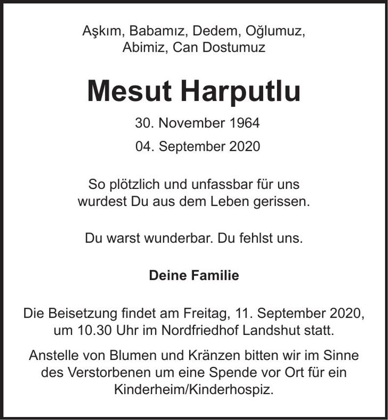 Traueranzeige Mesut Harputlu