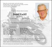 Traueranzeige Josef Leitl