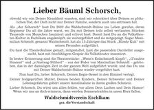Traueranzeige Georg Bäuml