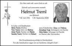 Traueranzeige Treml Helmut