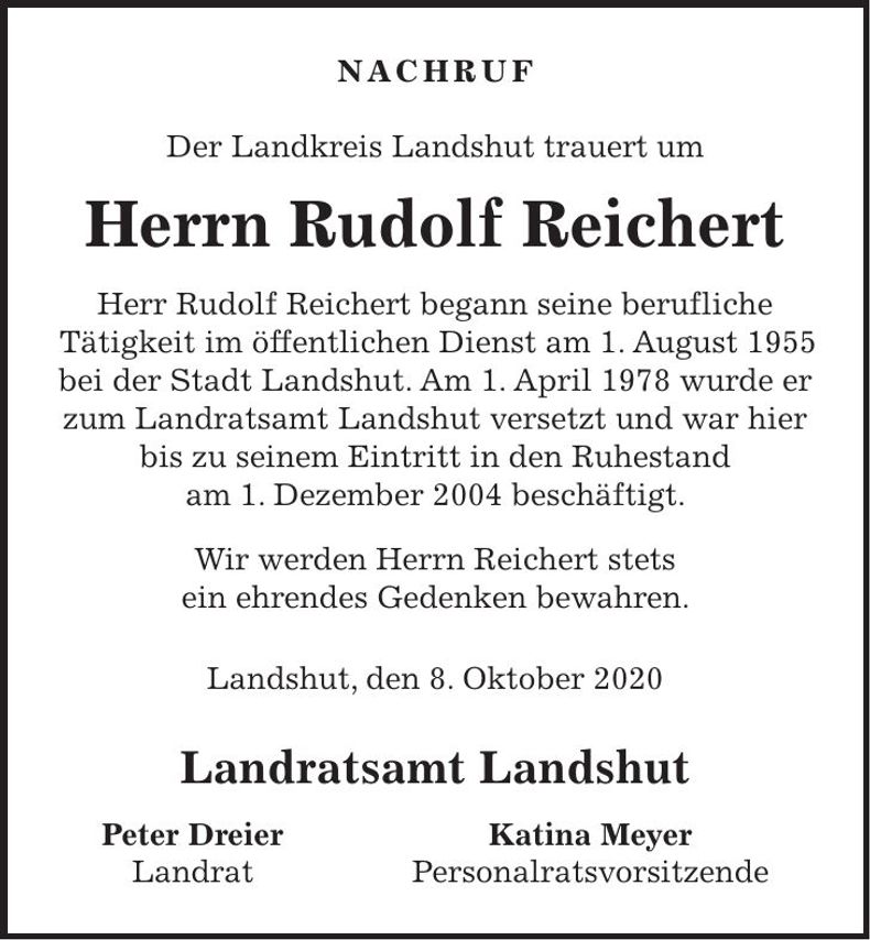 Traueranzeige Johann Buchner