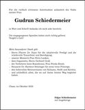 Traueranzeige Gudrun Schiedermeier