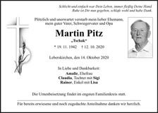 Traueranzeige Martin Pitz