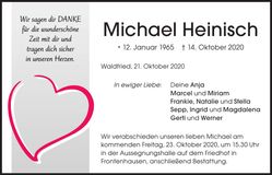 Traueranzeige Michael Heinisch