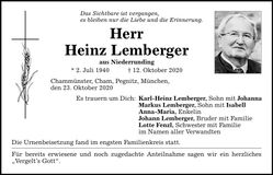 Traueranzeige Markus Lemberger