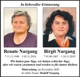 Traueranzeige Birgit Nargang