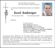 Traueranzeige Josef Amberger