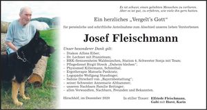 Traueranzeige Josef Fleischmann