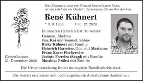 Traueranzeige René Kühnert