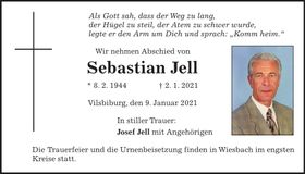 Traueranzeige Sebastian Jell