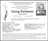 Traueranzeige Georg Pielmeier