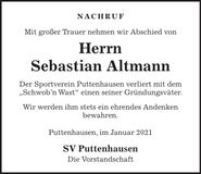 Traueranzeige Stieglhofer Rudolf