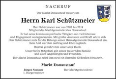 Traueranzeige Karl Schützmeier