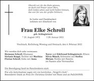Traueranzeige Elke Schroll