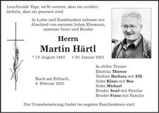 Traueranzeige Martin Härtl