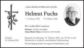 Traueranzeige Helmut Fuchs