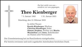 Traueranzeige Otto Kienberger
