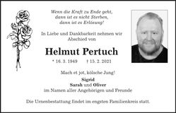 Traueranzeige Helmut Pertuch