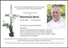 Traueranzeige Reinhard Merli