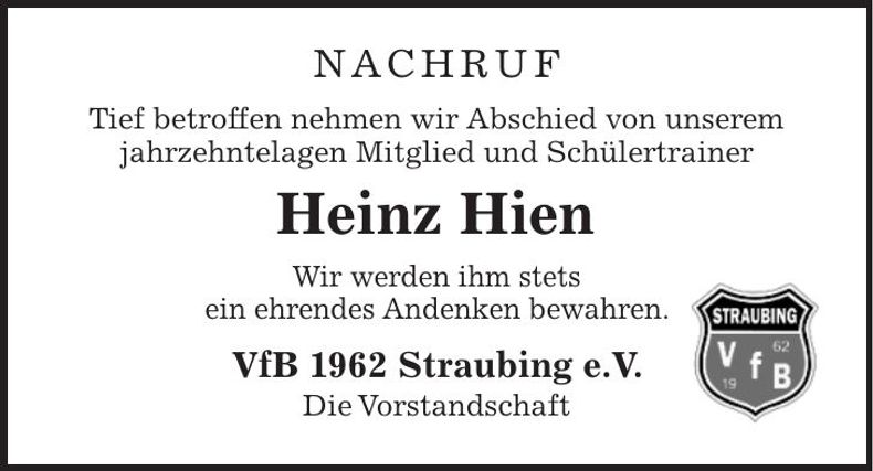 Traueranzeige Fred Fuchs