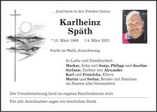 Traueranzeige Karlheinz Späth