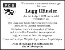 Traueranzeige Ludwig Häusler