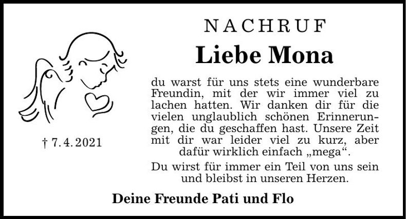 Traueranzeige Ramona Preis
