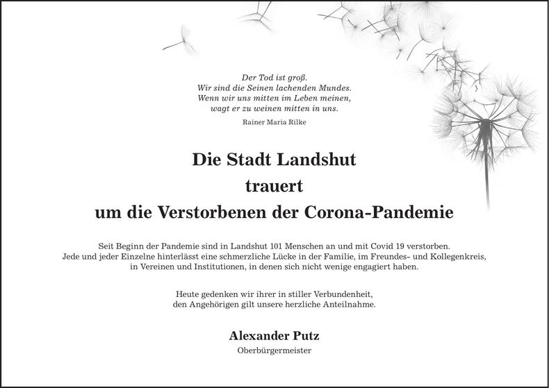 Traueranzeige - -