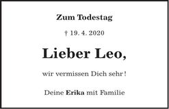 Traueranzeige Leo Pollak