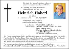 Traueranzeige Heinrich Trauer_Haberl