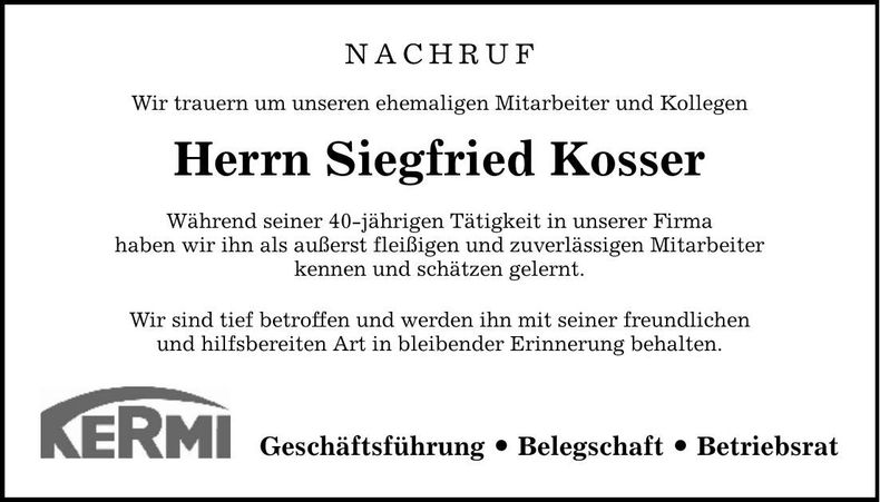 Traueranzeige Michael Schmid