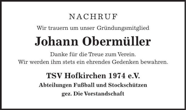 Traueranzeige Erich sen. Limmer