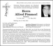 Traueranzeige Alfred Pömmerl
