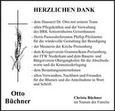Traueranzeige Otto Büchner