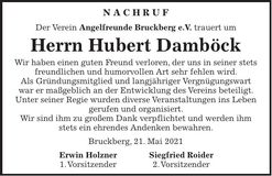 Traueranzeige Peter Damböck