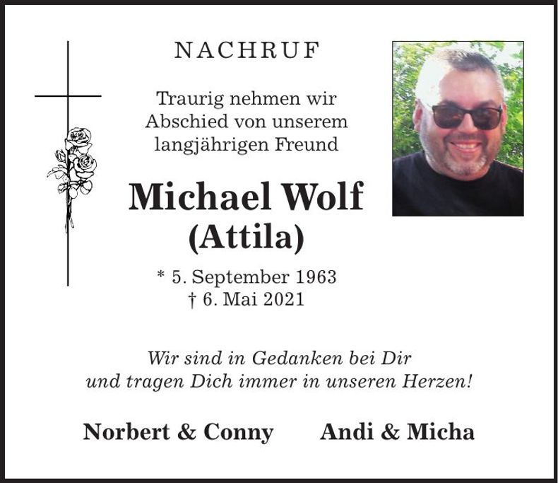 Traueranzeige Michael Wolf