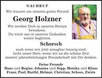 Traueranzeige Georg Holzner