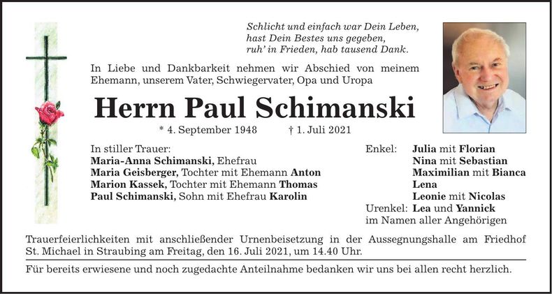 Traueranzeige  