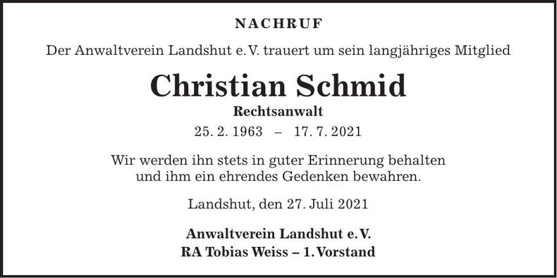 Traueranzeige Klaus Schillings