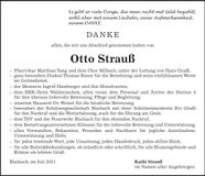 Traueranzeige Otto Strauß