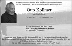 Traueranzeige Otto Kollmer