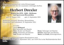 Traueranzeige Herbert Drexler