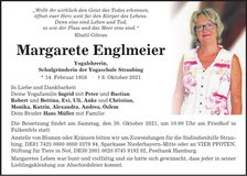Traueranzeige Margarete Paulus
