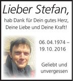 Traueranzeige Stefan 
