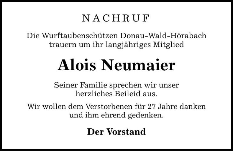 Traueranzeige Hans Dietl